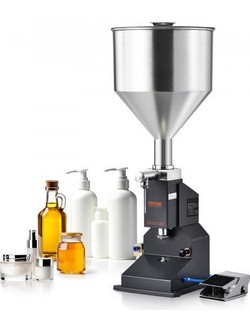 VEVOR Πνευματική Μηχανή Γεμίσματος Υγρών 5-50ml, Ανοξείδωτη με Πεντάλ για Γάλα Νερό Χυμό Καλλυντικά Λοσιόν LSGYTGZJQD56YVZDOV0