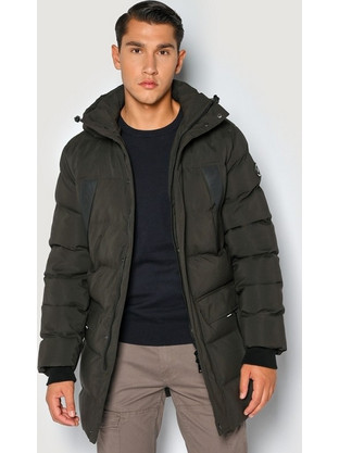 Camaro Ανδρικό Μπουφάν Χειμωνιάτικο Puffer Χακί 23520-356-078
