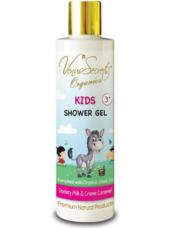Venus Secrets Kids Donkey Milk Creme Caramel Παιδικό Φυτικό Σαμπουάν & Αφρόλουτρο για Επανόρθωση 250ml