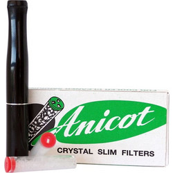 Πίπα τσιγάρου ANICOT 432 - 8mm BLACK για κανονικό τσιγάρο