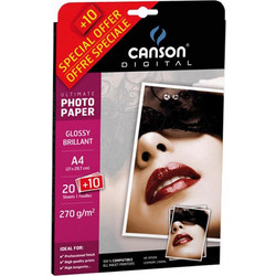Φωτογραφικό χαρτί 20+10τεμ. Α4 270gr. Canson