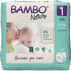 Bambo Nature Πάνες No1 2-4kg 22τμχ
