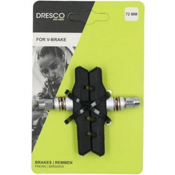 DRESCO ΤΑΚΑΚΙΑ ΦΡΕΝΩΝ ΠΟΔΗΛΑΤΟΥ ΒΙΔΩΤΑ V-BRAKE 72MM 2ΤΜΧ. 5250860 Μαύρο