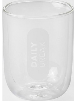 Φλιτζάνι Διπλού Τοιχώματος Daily Break RD0017095 Φ8x10,5cm Clear Raeder Γυαλί