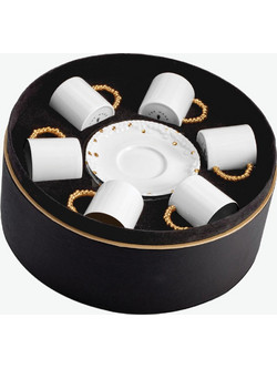 Σετ Έξι Πορσελάνινα Φλιτζάνια Espresso L' Objet Haas Mojave Espresso Cup and Saucer