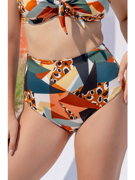 Cozy & Kini Γυναικείο Μαγιό Bikini Slip Ψηλόμεσο Plus Size