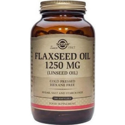 Solgar Flaxseed Oil Έλαιο Λιναρόσπορου 1250mg 100 Μαλακές Κάψουλες
