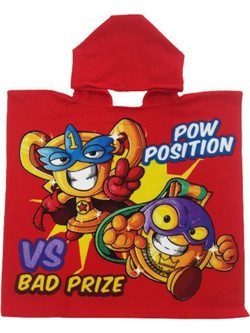 Super Zings Παιδικό Πόντσο Θαλάσσης Κόκκινο 55x55cm