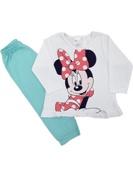Πιτζαμάκι Μακρυμάνικο Big Minnie Beboulino Green 80508260002