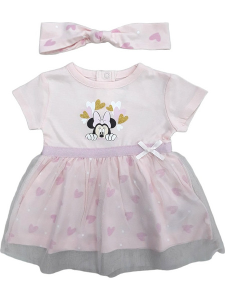 Φόρεμα με Κορδέλα Minnie Baby Pink 8030269