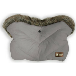 KikkaBoo Luxury Γάντια Καροτσιού Fur Grey