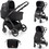 Lorelli California Καρότσι Μωρού 2 σε 1 Black Marble