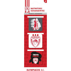 NAKAS GROUP MAGNETIC BOOKMARKS - OLYMPIACOS BASKETBALL 2 HB.MBM.00096 Ο-C