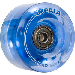 Impala Skate LED LIGHT UP QUAD WHEELS 62mm (4 pack) Blue