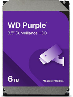 Western Digital Purple 6TB HDD Σκληρός Δίσκος 3.5" Sata 3 5400rpm με 256MB Cache