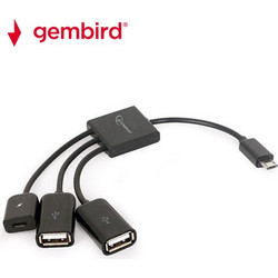 Gembird UHB-OTG-02 USB Hub 2.0 με 3 Θύρες USB-A
