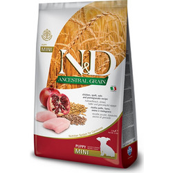 Farmina N&D Ancestral Grain Mini Puppy with Chicken, Spelt, Oats & Pomegranate 800gr