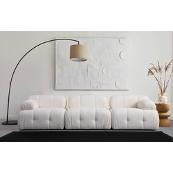 Papatya Petite Τριθέσιος Καναπές Λευκός 290x95x75cm