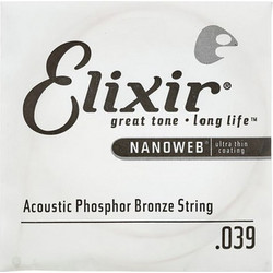 Elixir Strings Nanoweb 14139 Χορδή Ακουστικής Κιθάρας Phosphor Bronze 39"