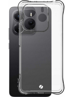Θήκη Xiaomi Redmi Note 14 5G Spacecase Anti-Shock Διάφανη Σιλικόνης 1mm - Clear (5905719117047)