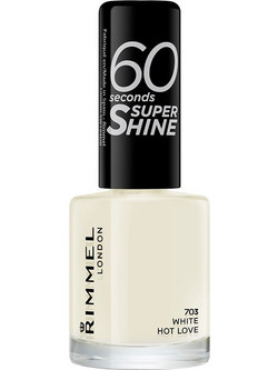 Rimmel 60 Seconds Super Shine 703 White Hot Love Gloss Βερνίκι Νυχιών Μακράς Διαρκείας Quick Dry 8ml