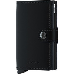 Secrid Miniwallet Original Δερμάτινο Ανδρικό Πορτοφόλι Καρτών με RFID MM-Black