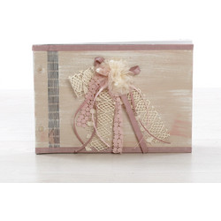 Bellissimo Σετ Βάπτισης με Μπουντουάρ για Κορίτσι Flower Vintage Boudoir ΣΚΒ-2121