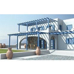 Πέργκολα Classic Aluminco σε χρώμα Ral διαστάσεων 500x300, ύψους 3 μέτρων
