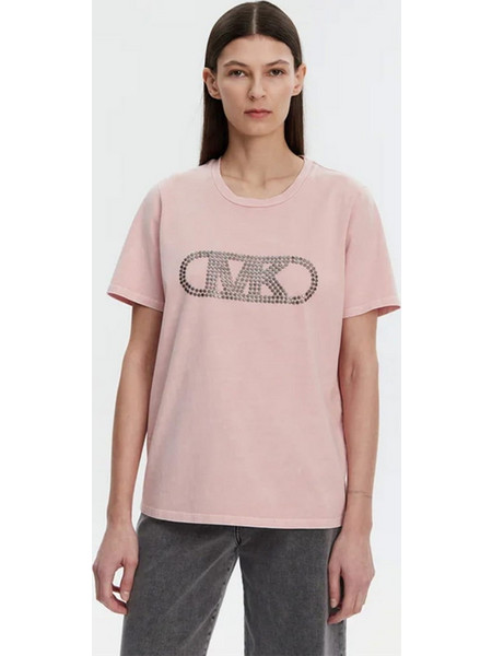 Γυναικείο T-Shirt Με Λογότυπο Ροζ Michael Kors MS551SC491 990
