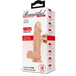 Baile Bautiful Zebulon Life-Like Ρεαλιστικό Dildo με Βεντούζα & Όρχεις 19.4cm Flesh