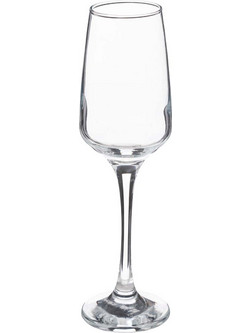 Spitishop Ποτήρι Σαμπάνιας Γυάλινο Κολωνάτο Elaya 230ml 194942