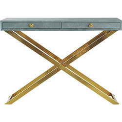 Κονσόλα Lisa 82444 110x36x81,5cm Grey Ξύλο,Μέταλλο