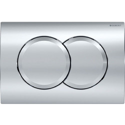 Geberit Delta 01 Πλακέτα Ενεργοποίησης Χρωμέ Γυαλιστερή 115.107.21.1
