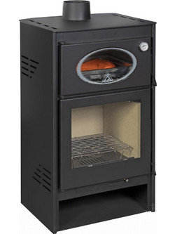 Alfatherm Brasero Mini Ατσάλινη Ξυλόσομπα με Φούρνο 10kW