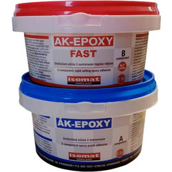 ISOMAT AK-EPOXY FAST ΕΠΟΞΕΙΔΙΚΗ ΚΟΛΛΑ (A+B) 1LT (057302101)