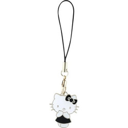 Hello Kitty Phone Strap Charm Kitty Cute - Phone Pendant (black) - (HKCPMKK)