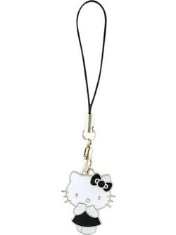 Hello Kitty Phone Strap Charm Kitty Cute - Phone Pendant (black) - (HKCPMKK)