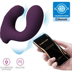 Pretty Love Bill Κλειτοριδικός Δονητής για Ζευγάρια με App Control 12cm Μωβ