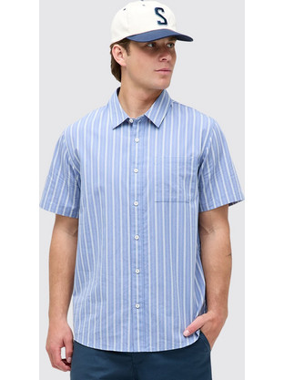 Stance Bales S/s Button Up (MAPPA25COT-Stoneblue)