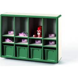 U-Grow SCH-Y0306-CBN Παιδική Ραφιέρα 120x30x87εκ. Πράσινη