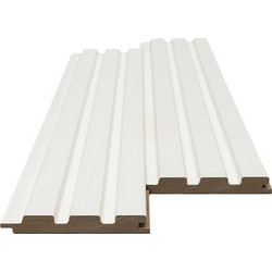 MDF PANEL ΜΕ 3D ΠΗΧΑΚΙΑ 502040 BEAT ST 16/119/2750mm WHITE NewPlan