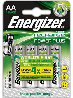 Energizer Accu Recharge Power Plus AA 2000mAh 4τμχ