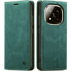 Spacecase Wallet Θήκη Πορτοφόλι Green Xiaomi Redmi Note 14 Pro 5G / Poco X7