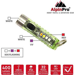 Φακός Alpine 400 Lumens - Κίτρινο-ALPINPRO