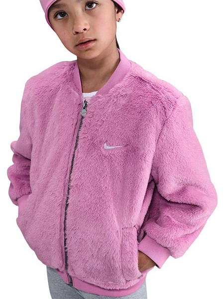 Nike Βρεφικό μπουφάν Faux Fur Bomber Jacket 36N116-ACG