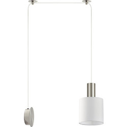 Home Lighting Κρεμαστό Φωτιστικό Οροφής Μονόφωτο E27 Λευκό SE21-NM-4-NM1W-SH1 77-8796