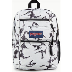 JanSport Big Student Cyber Silver Σχολική Τσάντα Πλάτης Γυμνασίου - Λυκείου Λευκή EK0A5BAH2W6
