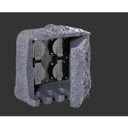 Πρίζα Κήπου Trio Lighting Γκρι Πολυρεσίνη IP44 9962-11