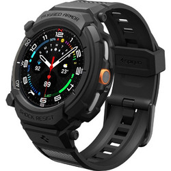 Spigen Rugged Armor Pro Πλαστική Θήκη με Λουράκι για Samsung Galaxy Watch 8 Classic 46mm Μαύρη