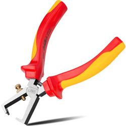 DELI απογυμνωτής καλωδίων ηλεκτρολόγου DL515006, αντιολισθητικές λαβές, ρυθμιζόμενος, VDE 1000V, 160